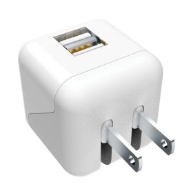 2.4AMP DUAL USB CHRGR WHT