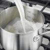 2qt Stainless Steel Saucepan with Measuring Marks Light Silver